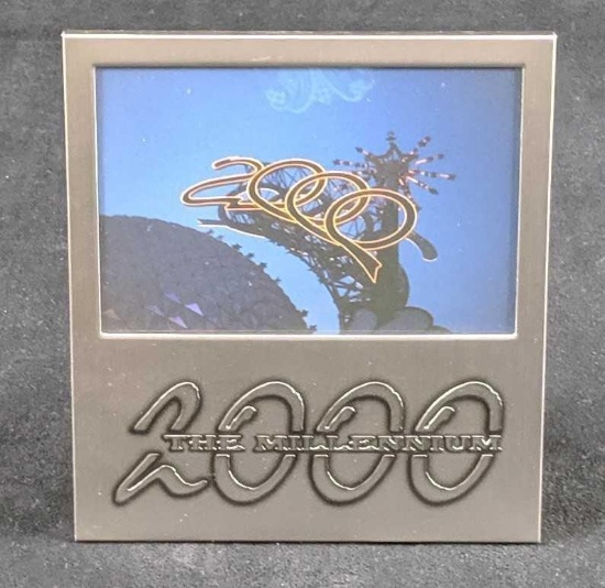 Disney Epcot Loui Michel Photo Picture Frame The Millennium 2000 Retired