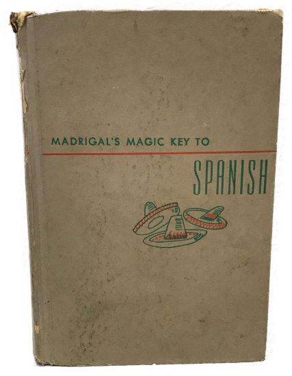 Vintage Book, Madrigal's Magic Key to Spanish, Illustrations by Andy Warhol