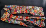 Large Hand Woven South American Wall Hanging Quilt