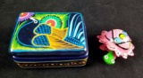 Vintage Epcot Pavilion Epcot Disney World Mexico Mexican Souvenirs Painted Turtle Bird