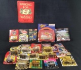 20 Piece NASCAR Die Cast Cars with Race Car Sign