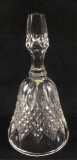 Cut and Etched Clear Crystal Glass Bell