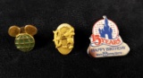 Three Disney Cast Exclusive 1st Dream Year Pins C