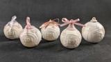 Lladro Annual Ball Ornaments 91 94 96 97 06 C