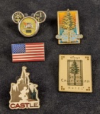 Collectable Retired Disney Mickey Pins Lot Of Five C