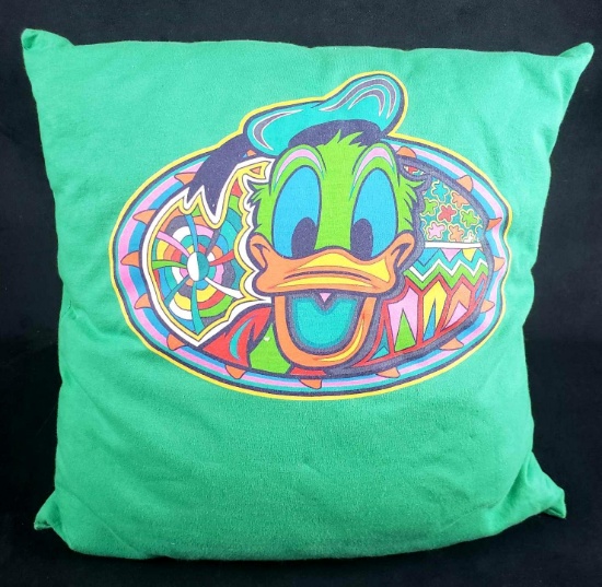 Retro Donald Duck Colorful Pillow