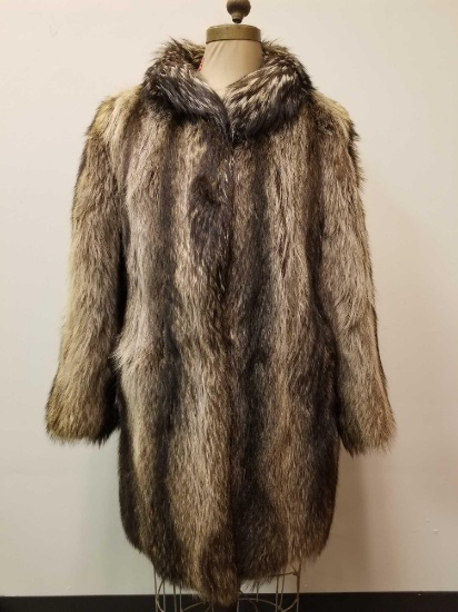 Raccoon Dog Fur Coat