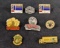 Lot Of Eight Food And Travel Pins