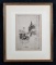 Quai Aux Fleurs Paris Framed Etching by Lester George Hornby 1882