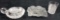 Lot of 3 Cut and Pressed Glass Items