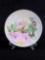 Handpainted Silesia Porcelain Plate With Pink Roses