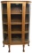 Oak Curved Glass China Cabinet, Paw Feet Antique, Curvy Curio