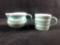 Gmunder Keramic Dizzy Green Milk Creamer Cup Coffee Tea Ceramic