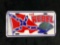 The Rebel Hat Confederate Flag Novelty License Plate Embossed