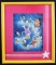 Framed 1980s Disney Donald Duck Generations Then And Now Print