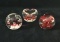 Glass Art Designer Joe Rice Ashtray Paperweight Lot