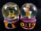Vintage Mini Tiny Snow Globe Donald Duck and Daisy Duck Disney Antique Collectibles