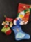 Vintage Disney Christmas Stockings Lot of 3