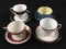 Lot of 4 Teacups and Saucers