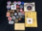 Vintage Collection Of Military - presidential -Tokens - Buttons - Stickers -Coins