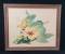 Original Vintage Watercolor of Yellow Hibiscus