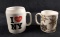 Ceramic And Porcelain Coffee Cups Lot Of Two