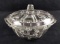 Vintage Glass Candy Dish With Lid