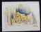 Disney Snow White Seven Dwarfs Cottage Print