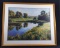 Framed Large Douglas Edwards Lithograph Pond B