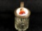 Vintage Hand Painted Enamel Portrait Glass Pewter Top Stine