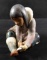 Rare Autorgaphed Lladro Figurine Inuit Eskimo Girl