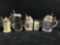 Vintage Lot Of Miniature Stone wear - Pewter - Glass Stein's 1.5