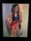 Vintage Original Sighed Jeanne Schubert Oil On Canvas Woman Sitting In Chair Painting