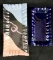 Signed Sydenstricker Set of 2 Fused Glass Rectangular Trays