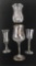 Lot of Vintage Crystal Stemware, Small Vase