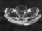 Clear Blooming Flower Bud Art Glass Decorative Bowl