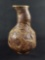 Large Vintage Hand Made Earthenware Clover Vase