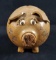 Adorable Vintage Hand Made Piggy Bank