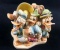 Vintage Donald Duck Through The Years Feisty Fellow Harmony Hand Crafted Porcelain Statue