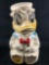 Vintage Turnabout Donald Duck Jose Caroica Cookie Jar Three Caballeros Disneyana Kitchen 1940'