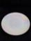 White Iridescent Decorative Round 10 inch Tray