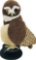 Halloween Decor, Plush Owl on Stand