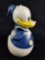 Vintage Roly Poly Tumbling Plastic Donald Duck Toy