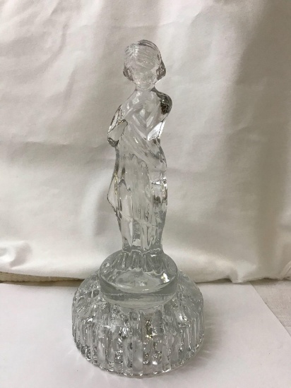 Cambridge Glass Draped Lady Flower Frog
