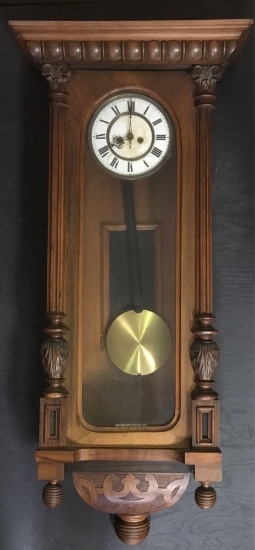 Antique Gebruder Resch Vienna Pendulum Wall Clock