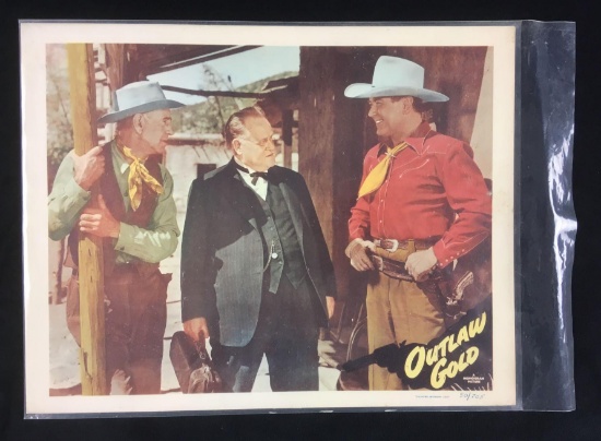 Outlaw Gold Lobby Card Memorabilia