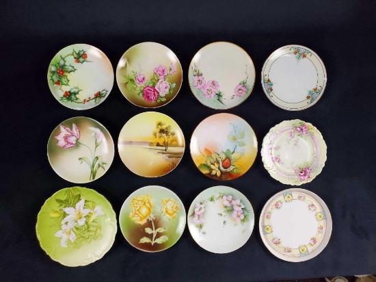 Vintage Lot Of Twelve Porcelain Plates