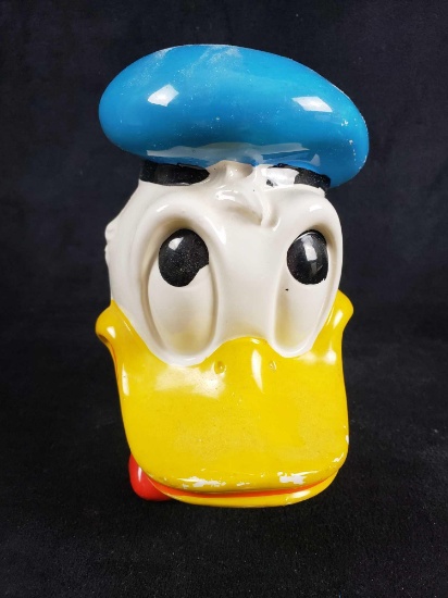 Enesco Walt Disney Productions Donald Duck Head Piggy Bank