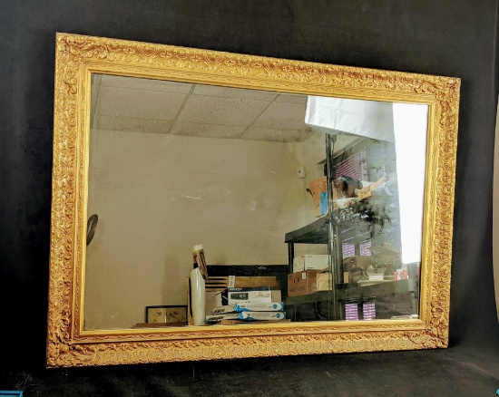 Large Ornate Antique Mirror