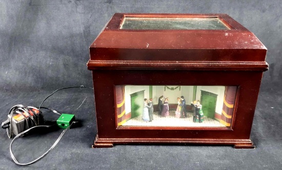 Mr Christmas Animated Skaters Waltz Music Box